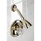 Kingston Brass Shower Faucet, Polished Brass, Wall Mount KB532SO - alternate 6